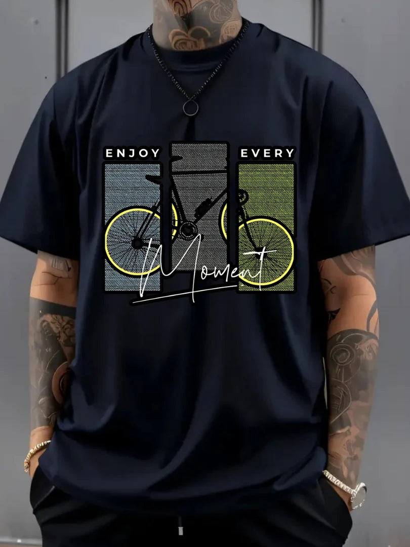 Enjoy Every Moment Drop Shoulder Graphic Tee