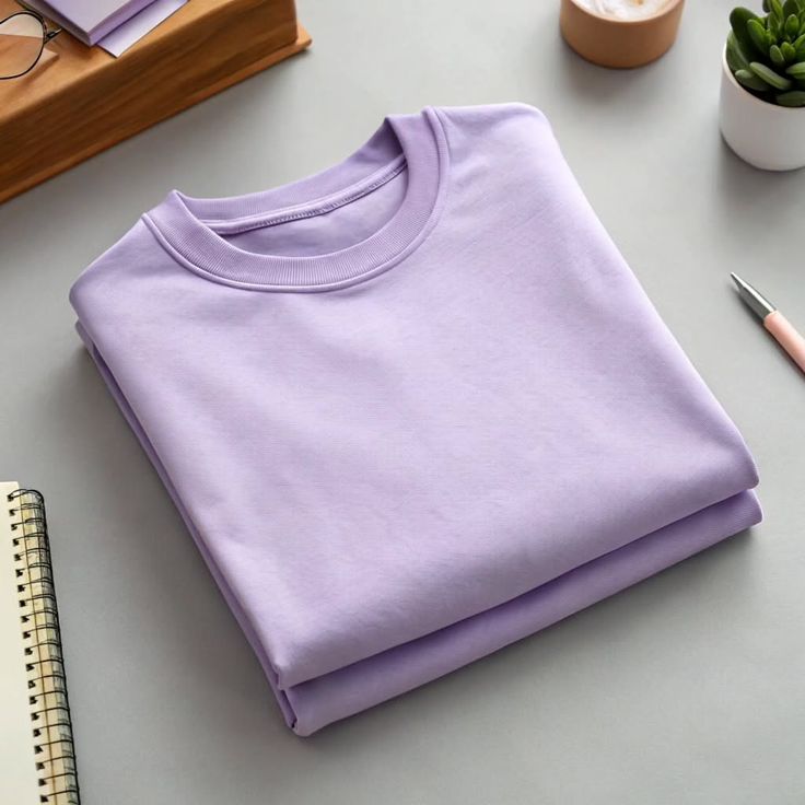 Women Basic T-Shirt - Light Purple