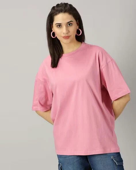Women's Oversized - Premium Cotton T-Shirt | PINK
