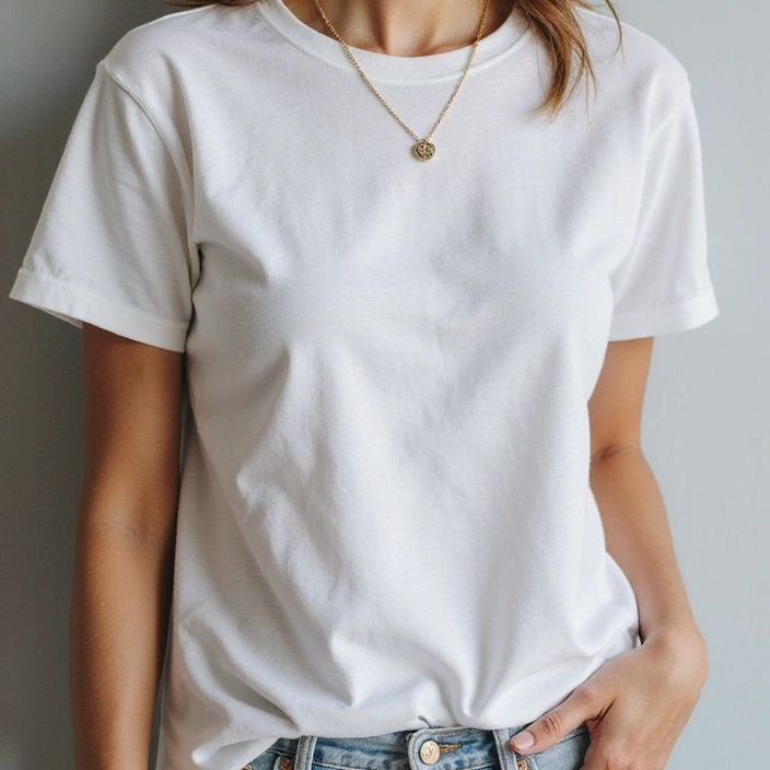 Women Basic T-Shirt - White