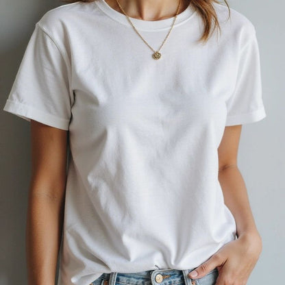 Women Basic T-Shirt - White