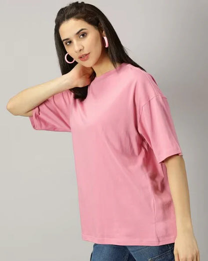 Women's Oversized - Premium Cotton T-Shirt | PINK