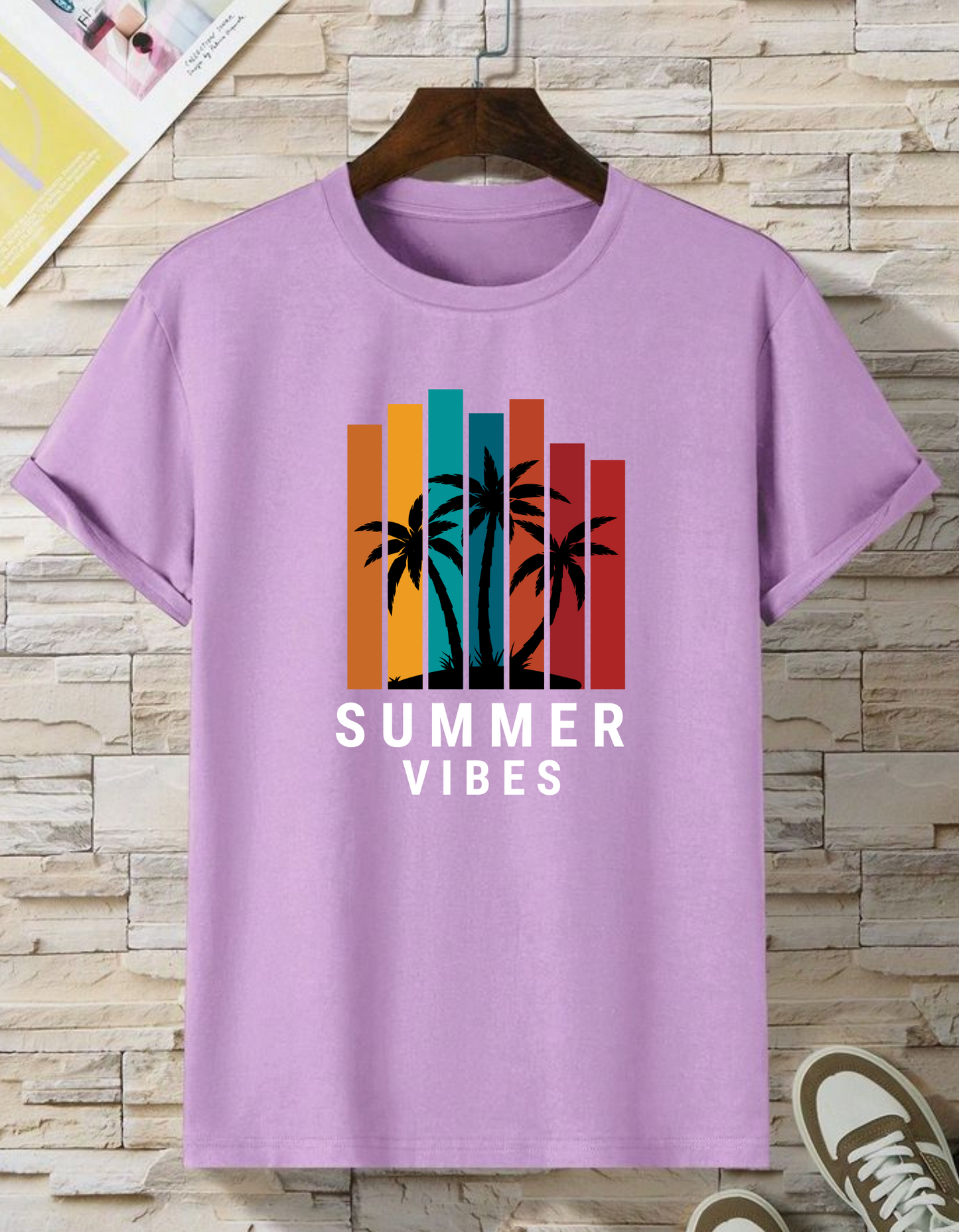 Summer Vibes – Minimalist Unisex Cotton T-Shirt for a Cool  Look