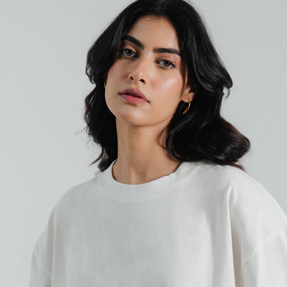 Women's Oversized - Premium Cotton T-Shirt | White