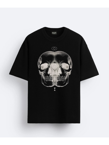 Black Oversized Graphic Tee - For Men & Women