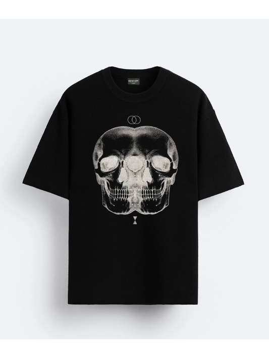 Black Oversized Graphic Tee - For Men & Women