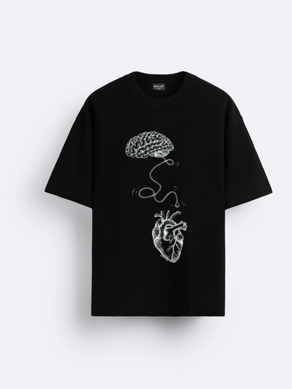 Black - Unisex Oversized Graphic Tee