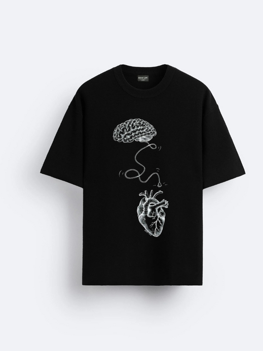 Black - Unisex Oversized Graphic Tee