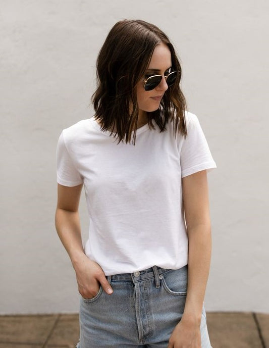 Women Basic T-Shirt - White