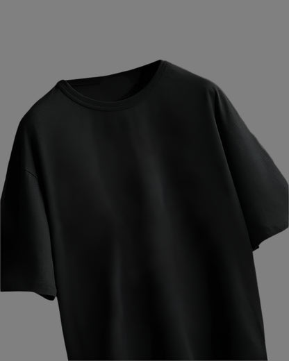 Men’s Oversized Crewneck T-Shirt – Premium Cotton | Black