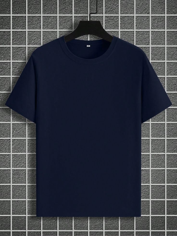 Basic T-Shirt For Men - Navy Blue