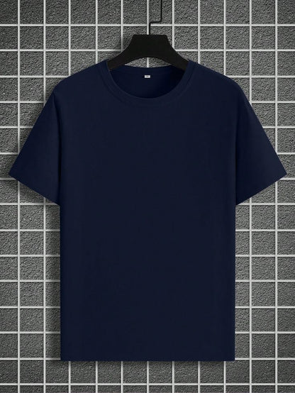 Basic T-Shirt For Men - Navy Blue
