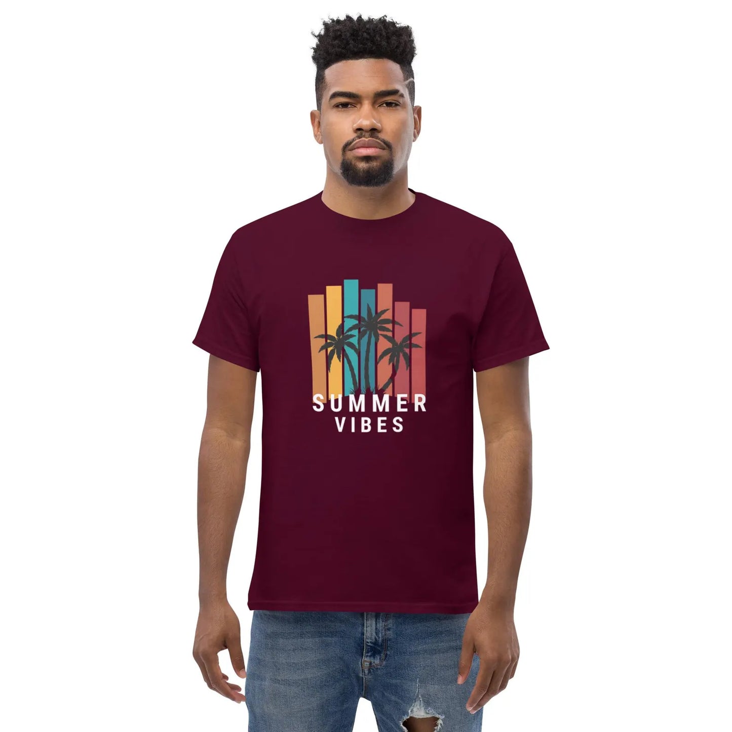 Summer Vibes – Minimalist Unisex Cotton T-Shirt for a Cool  Look