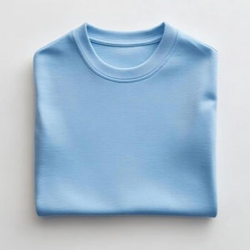 Women Basic T-Shirt - Light Blue